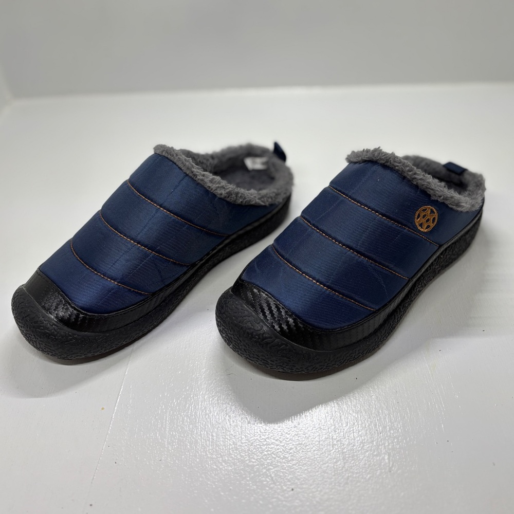 Gaatpot winter slippers Navy Blue with Faux Fur Lining women’s size 5.5 EU 36